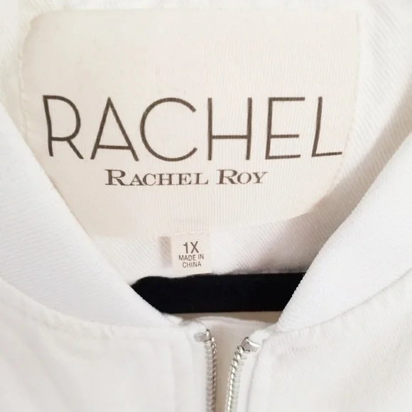 Rachel Roy Denim Bomber Jacket - Picture 4 of 6